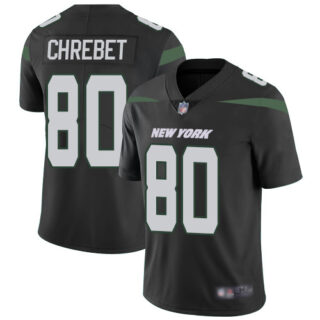 Jets #80 Wayne Chrebet Black Alternate Men's Stitched Football Vapor Untouchable Limited Jersey