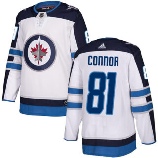 Jets #81 Kyle Connor White Road Authentic Stitched Hockey Jersey