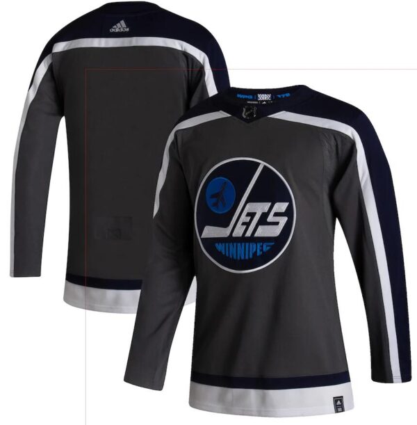 Jets Blank Gray 2020-21 Reverse Retro Adidas Jersey