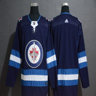 Jets Blank Navy Adidas Jersey
