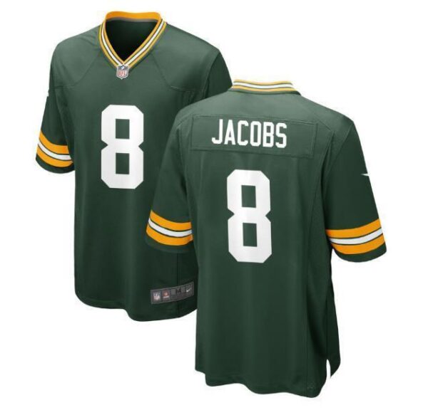 Josh Jacobs #8 Green Bay Packers Green Men Jersey