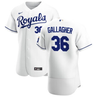 Kansas City Royals #36 Cam Gallagher Men's Nike White Home 2020 Authentic Player MLB Jersey