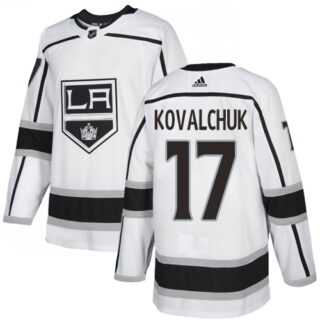 Kings #17 Ilya Kovalchuk White Road Authentic Stitched Hockey Jersey