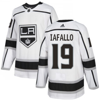 Kings #19 Alex Iafallo White Road Authentic Stitched Hockey Jersey