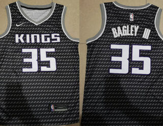 Kings 35 Marvin Bagley III Black City Edition Nike Swingman Jersey