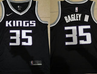 Kings 35 Marvin Bagley III Black Nike Swingman Jersey