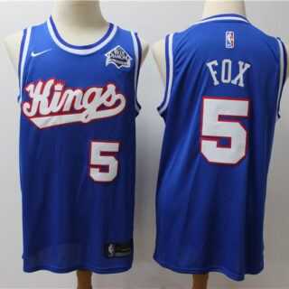 Kings 5 De'Aaron Fox Blue Nike Swingman Jersey