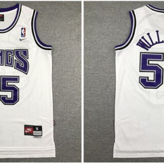 Kings 55 Jason Williams White Nike Swingman Jersey