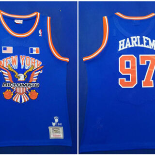 Knicks 97 Knicks Harlem Royal Hardwood Classics Mesh Swingman Jersey