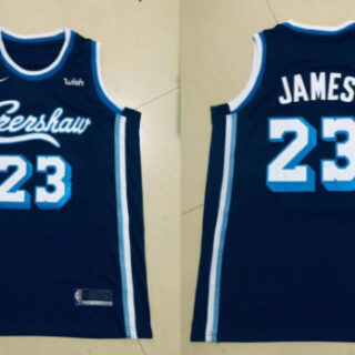 LA Lakers Concept Crenshaw 23 LeBron James Blue Jersey
