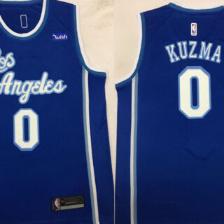 Lakers 0 Kyle Kuzma Blue Nike Swingman Jersey