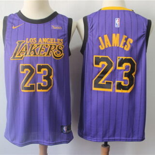 Lakers 23 Lebron James 2019 City Edition Nike Swingman Jersey