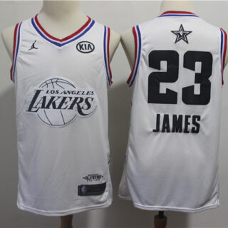 Lakers 23 Lebron James White 2019 NBA All-Star Game Jordan Brand Swingman Jersey
