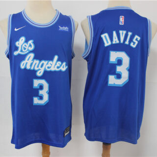 Lakers 3 Anthony Davis Blue 2021 Nike Swingman Jersey