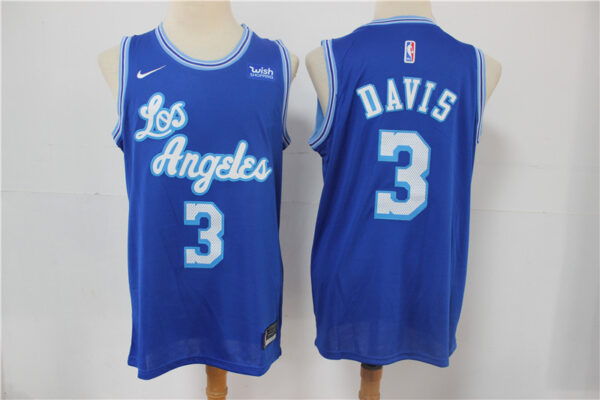 Lakers 3 Anthony Davis Blue 2021 Nike Swingman Jersey