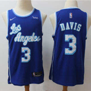 Lakers 3 Anthony Davis Blue Nike Swingman Jersey