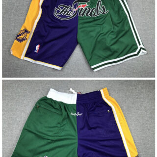 Lakers And Celtics Team 2008 NBA Finals Logo Shorts