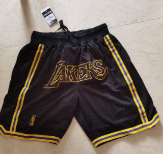 Lakers Black Just Don With Pocket Swingman Shorts