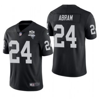 Las Vegas Raiders #24 Johnathan Abram Men's Nike 2020 Inaugural Season Vapor Limited NFL Jersey Black