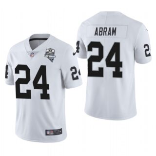 Las Vegas Raiders #24 Johnathan Abram Men's Nike 2020 Inaugural Season Vapor Limited NFL Jersey White