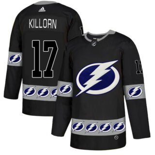 Lightning 17 Alex Killorn Black Team Logos Fashion Adidas Jersey