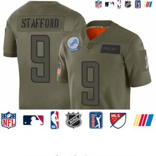 Lions #9 Matthew Stafford Camo Men's Stitched Football Limited 2019 Salute To Service Jersey