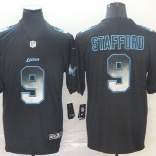 Lions 9 Matthew Stafford Black Arch Smoke Vapor Untouchable Limited Jersey