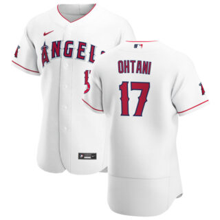 Los Angeles Angels #17 Shohei Ohtani Men's Nike White Home 2020 Authentic Player MLB Jersey