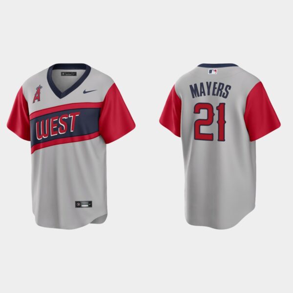 Los Angeles Angels #21 Mike Mayers Men's Nike Gray 2021 Little League Classic Game MLB Jersey