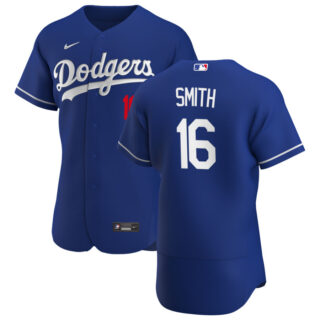 Los Angeles Dodgers #16 Will Smith Men's Nike Royal Alternate 2020 Authentic Player MLB Jersey