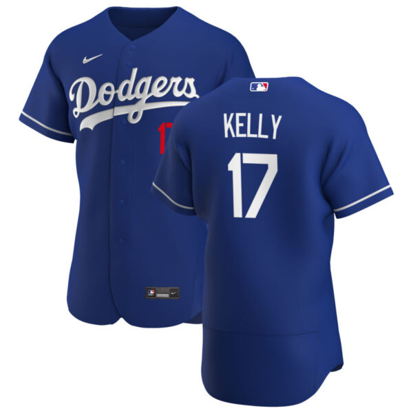 Los Angeles Dodgers #17 Joe Kelly Men's Nike Royal Alternate 2020 Authentic Player MLB Jersey