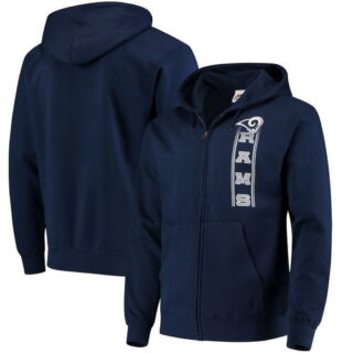 Los Angeles Rams Hook And Ladder Full Zip Hoodie Navy