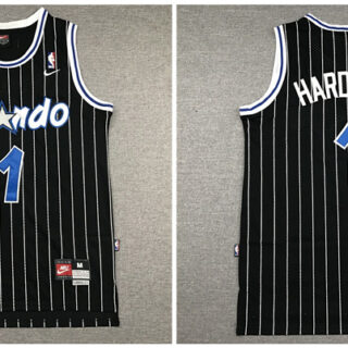 Magic 1 Anfernee Hardaway Black Nike Swingman Jersey