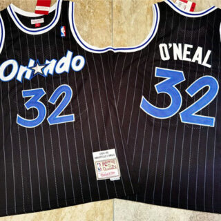 Magic 32 Shaquille O'Neal Black 1994-95 Hardwood Classics Jersey