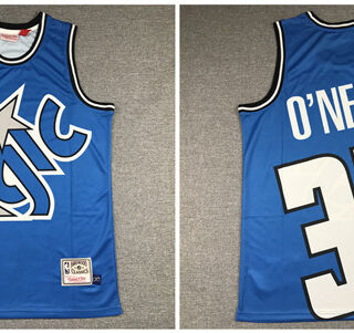 Magic 32 Shaquille O'Neal Blue Hardwood Classics Jersey
