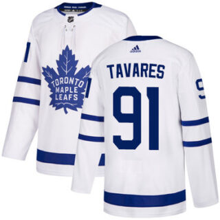 Maple Leafs 91 John Tavares White Adidas Jersey