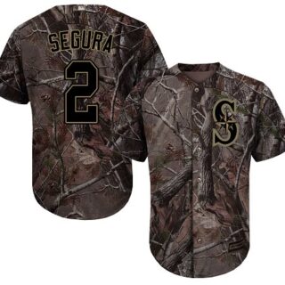 Mariners #2 Jean Segura Camo Realtree Collection Cool Base Stitched Youth Baseball Jersey