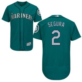 Mariners #2 Jean Segura Green Flexbase Authentic Collection Stitched Baseball Jersey