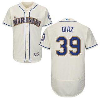 Mariners #39 Edwin Diaz Cream Flexbase Authentic Collection Stitched Baseball Jersey