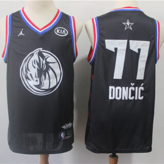 Mavericks 77 Luka Doncic Black 2019 NBA All-Star Game Jordan Brand Swingman Jersey
