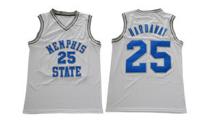 Memphis Tigers 25 Penny Hardaway White College Basketball Jersey