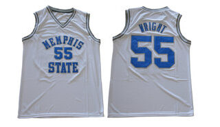 Memphis Tigers 55 Lorenzen Wright White College Basketball Jersey
