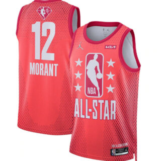 Men's 2022 All-Star #12 Ja Morant Maroon Stitched Basketball Jersey