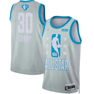 Men's 2022 All-Star #30 Stephen Curry Gray Stitched Basketball Jersey