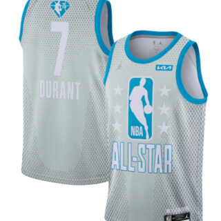 Men's 2022 All-Star #7 Kevin Durant Gray Stitched Basketball Jerseys