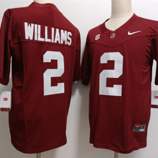Men's Alabama Crimson Tide #2 Ryan Williams Red F.U.S.E Stitched Football Jersey