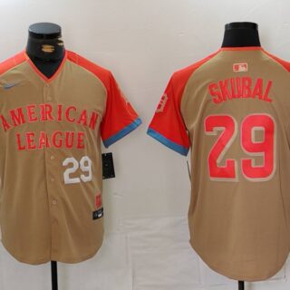 Men's American League #29 Tarik Skubal Cream 2024 All-Star Limited Stitched Baseball Jerseys