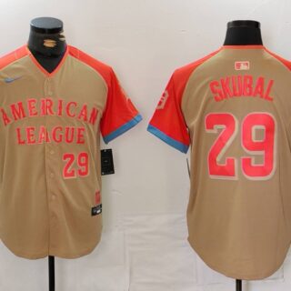 Men's American League #29 Tarik Skubal Cream 2024 All-Star Limited Stitched Baseball Jerseys