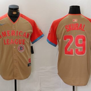 Men's American League #29 Tarik Skubal Cream 2024 All-Star Limited Stitched Baseball Jerseys