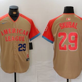 Men's American League #29 Tarik Skubal Cream 2024 All-Star Limited Stitched Baseball Jerseys